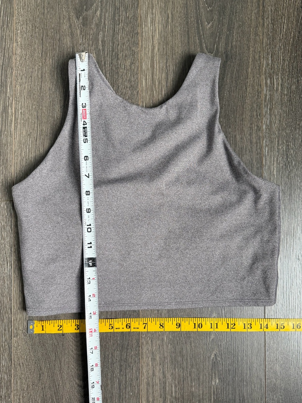 Athleta Grey High-Neck Crop Sports Bra - Picture 4 of 6